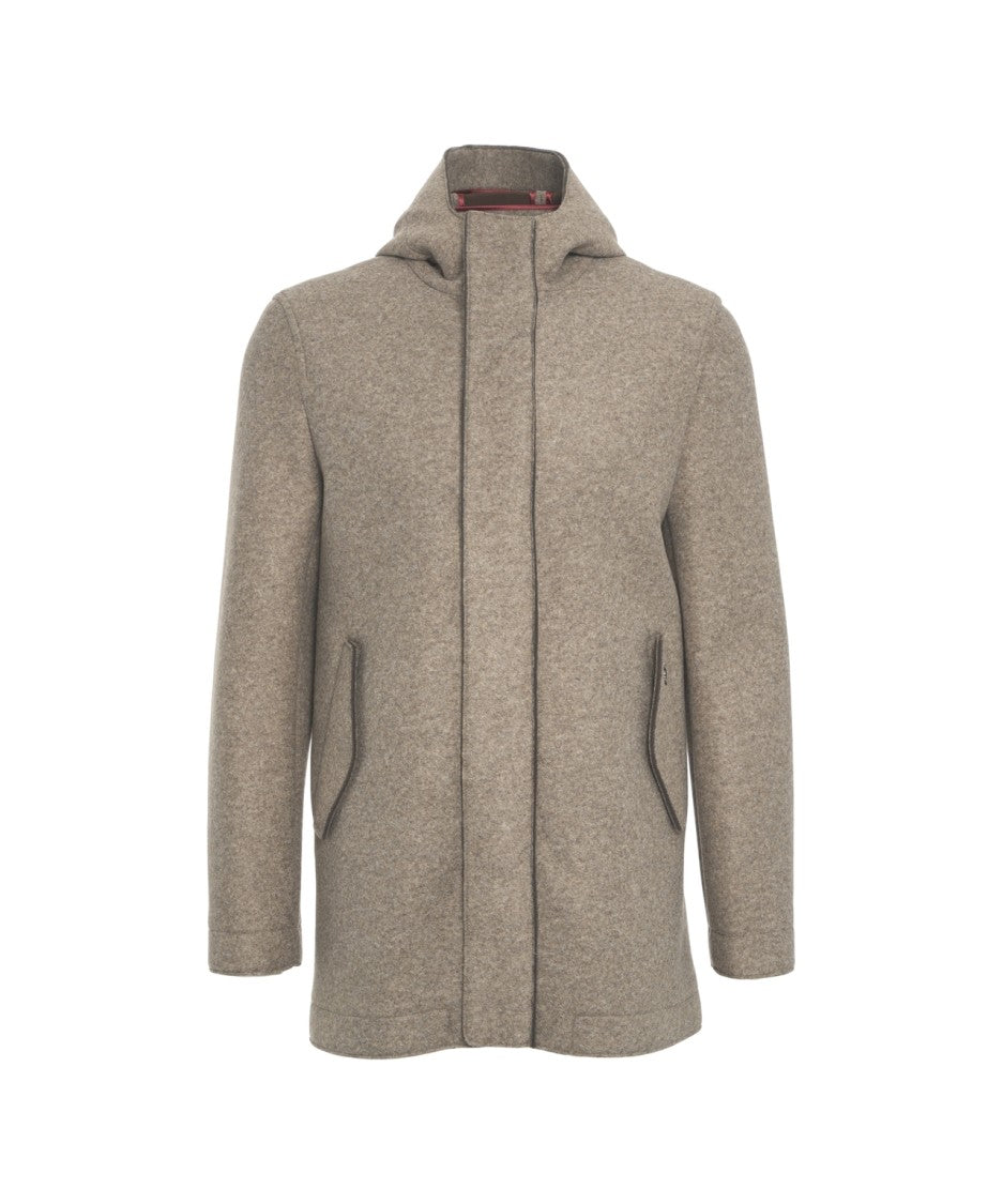 Bob Hooded Wool Coat