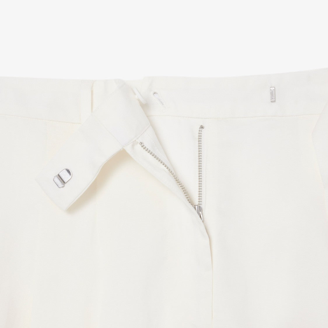 Lacoste Tailored White High-Waist Shorts