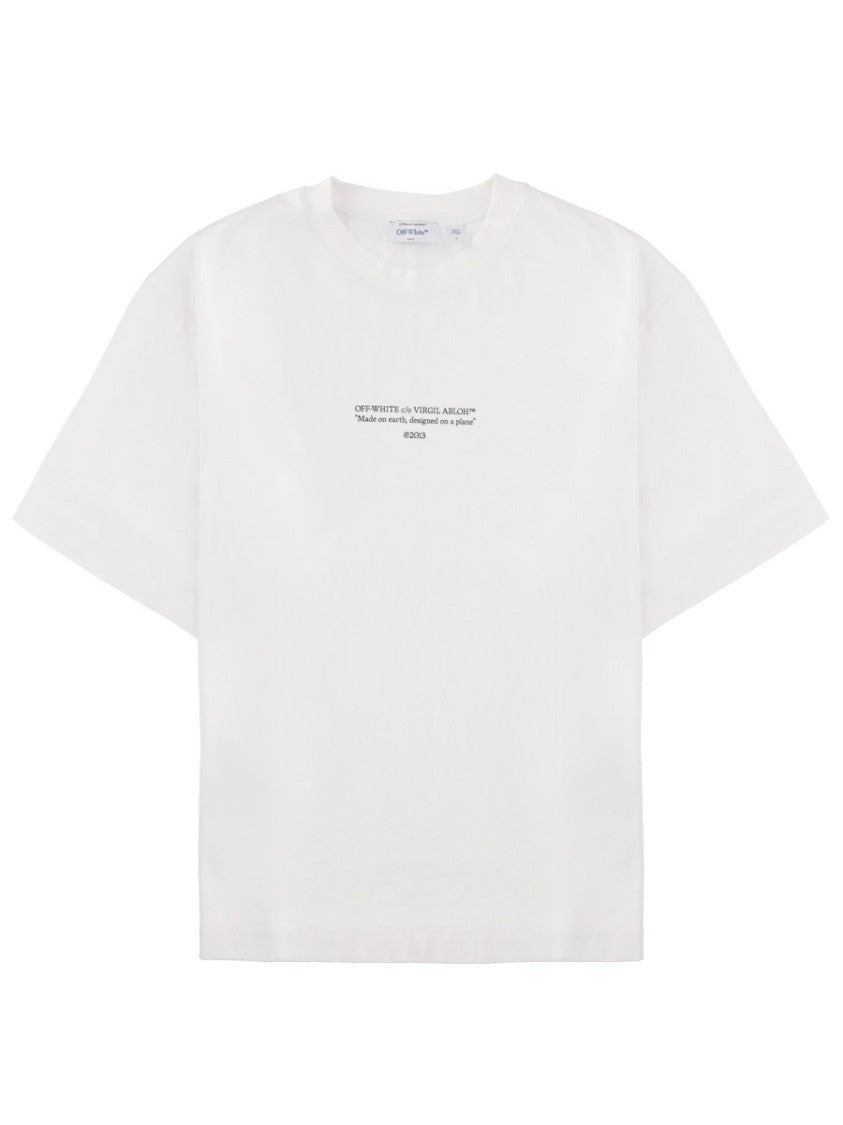 Off-White White Crew Neckline Relaxed T-Shirt