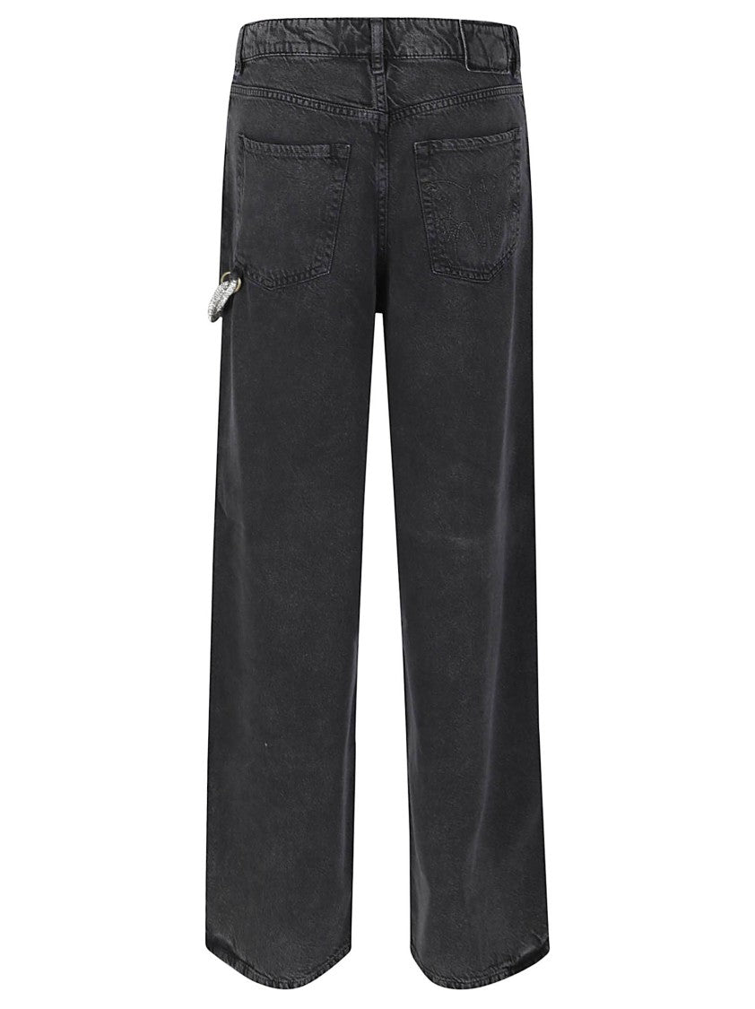 Pinko Black Lauryn Loose Rope Jeans