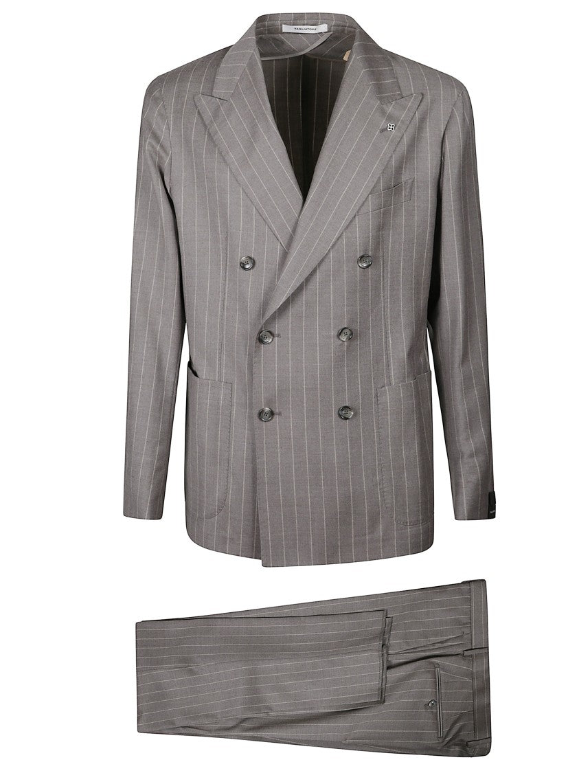 Tagliatore Montecarlo Pinstripe Double-Breasted Suit