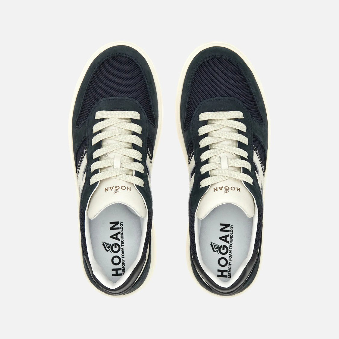 Hogan Low-Top Nubuck Leather Sneakers