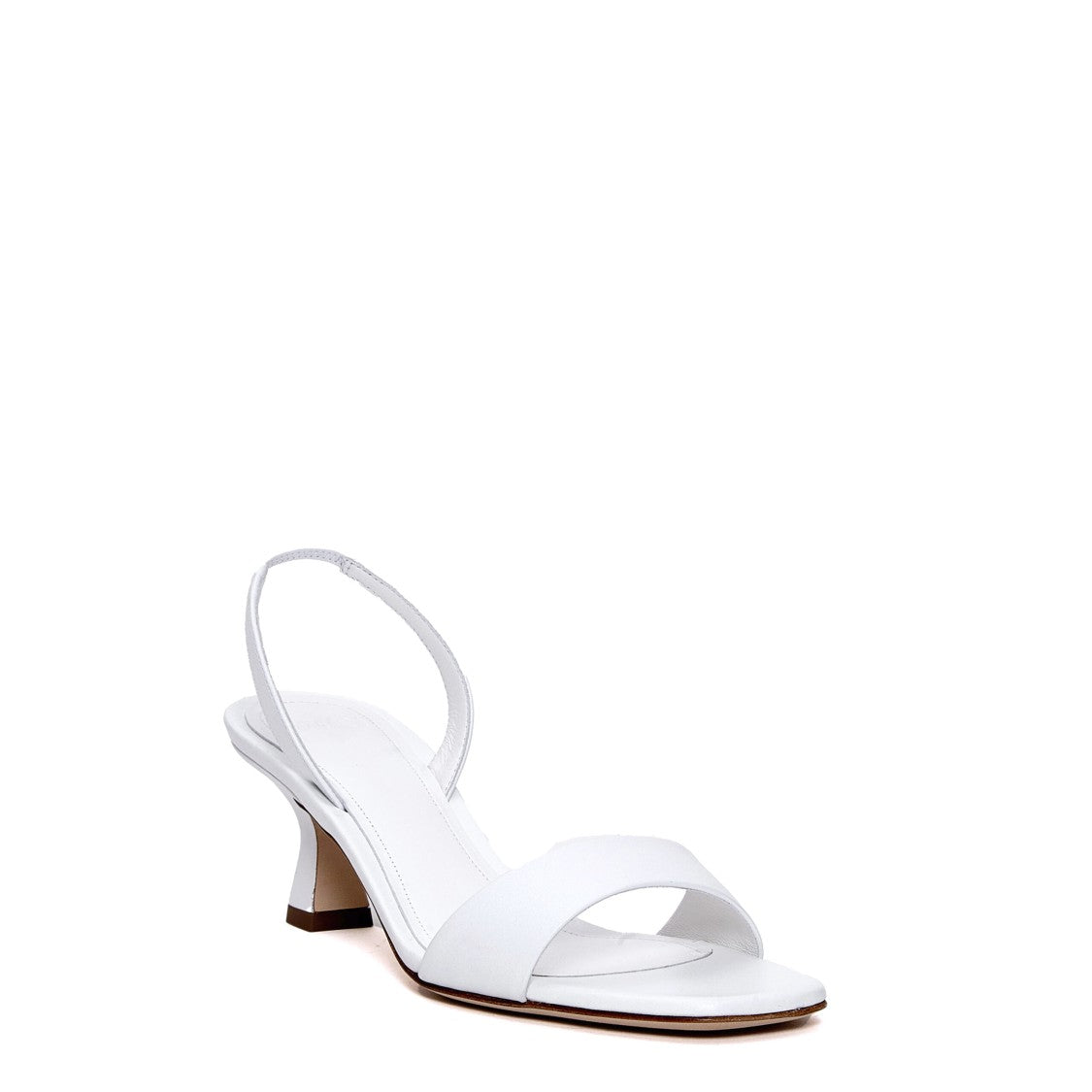 3Juin White Sandal With Strap Heel 55 Mm