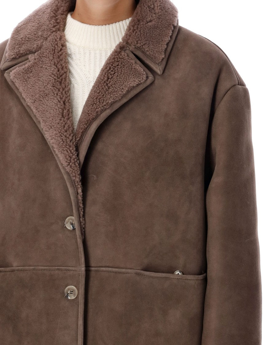 Loulou Studio Cirebo Shearling Coat