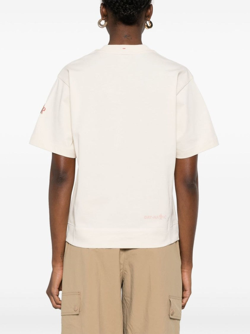 Moncler Grenoble Classic White Cotton T-Shirt