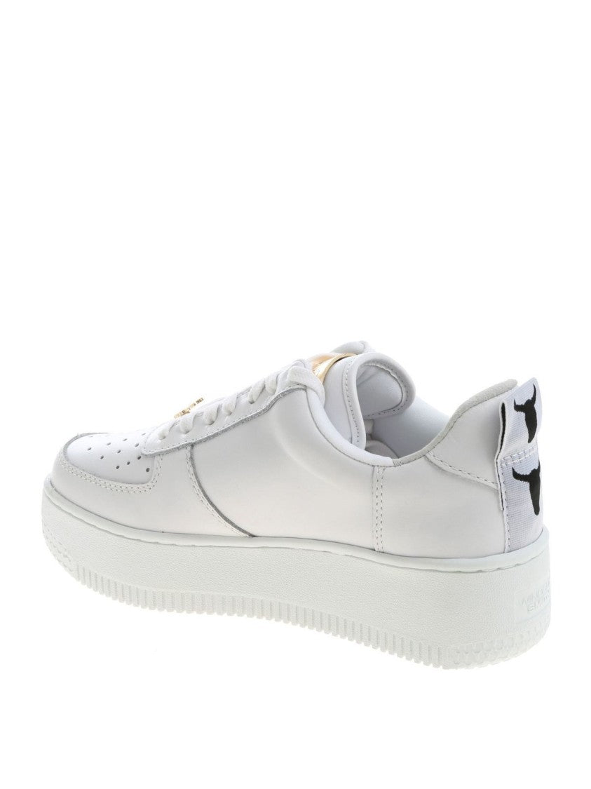 Windsor Smith White Leather Sneakers With Sport Mesh Lining