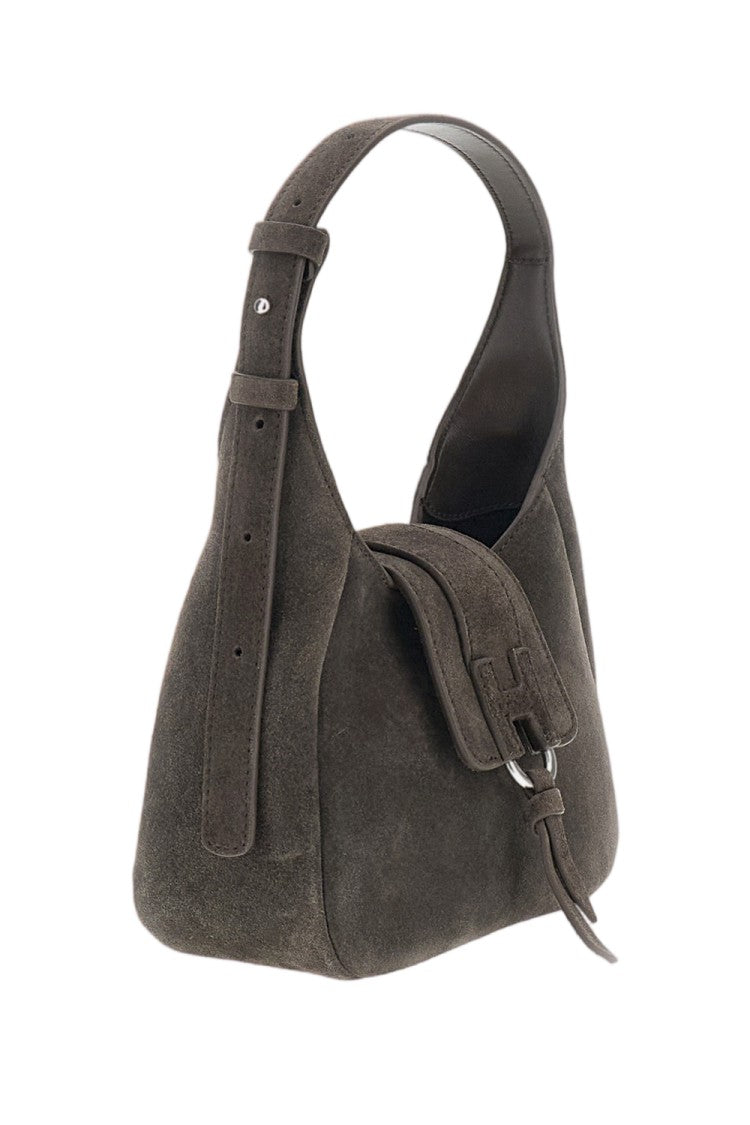 Hogan Brown Trend Mini Suede Shoulder Bag