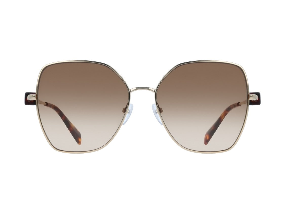 Liu Jo Lj160s Gold Oversized Geometric Sunglasses