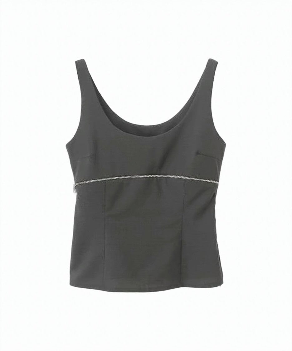Paloma Wool Sleeveless Fitted Top With Scoop Neckline