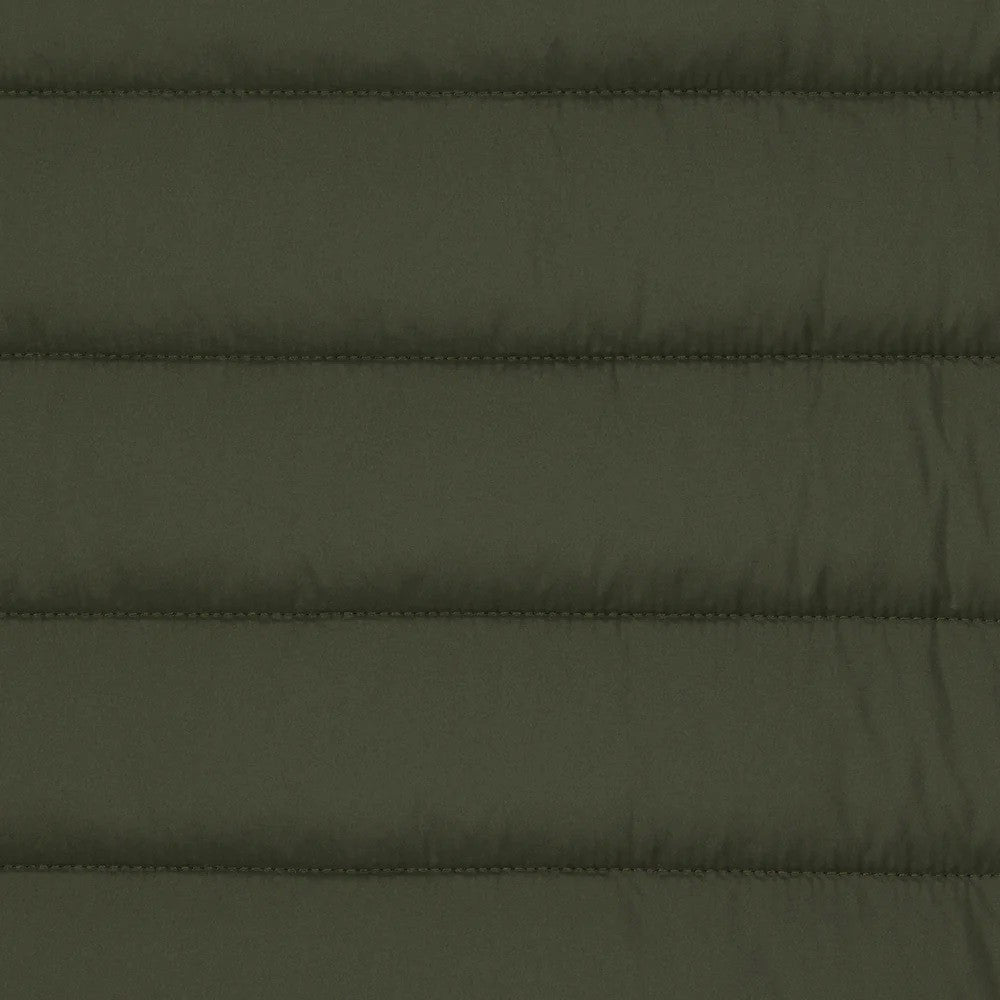 Save The Duck Quilted Green Light Jacket With Double-Slider Zip Hood