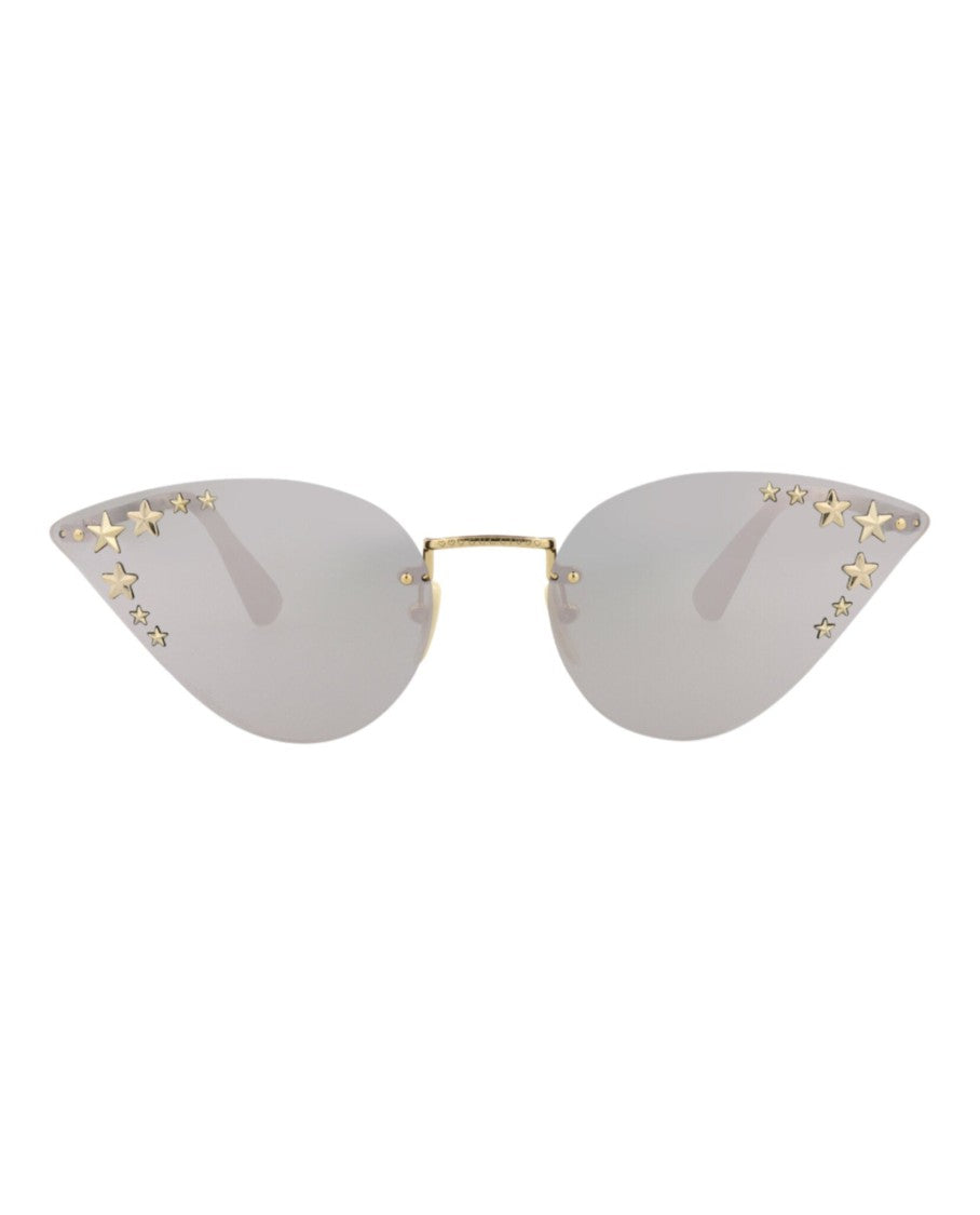 Gucci Cat Eye-Frame Metal Sunglasses