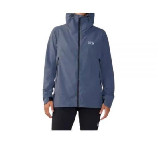 Mountain Hardwear Hooded Minimalist Blue Jacket With Functional Design