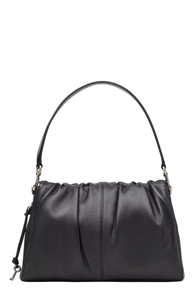 Marc Jacobs Black The Messenger Single-Handle Leather Shoulder Bag