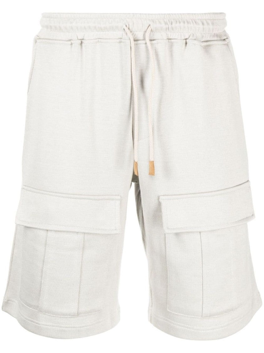 Eleventy Relaxed Fit Cargo Shorts With Elastic Waistband