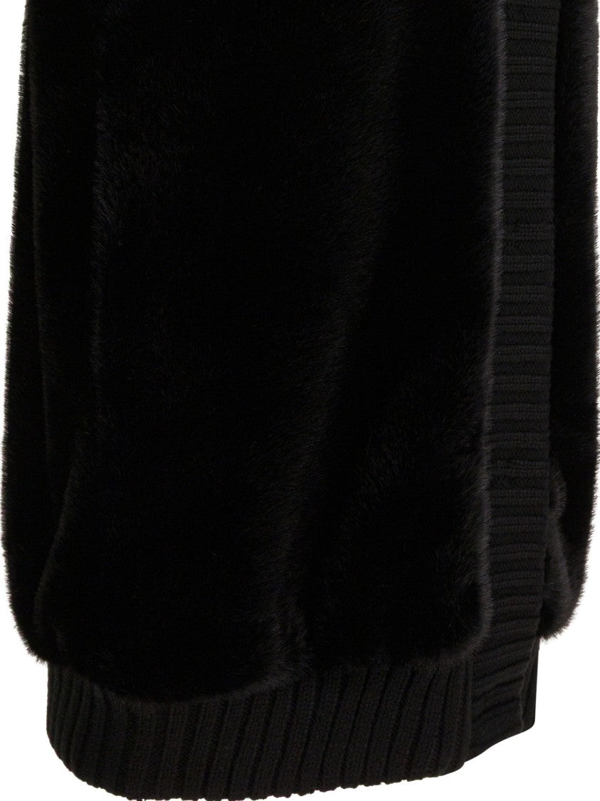 Pinko Sleeveless Faux Fur Jacket