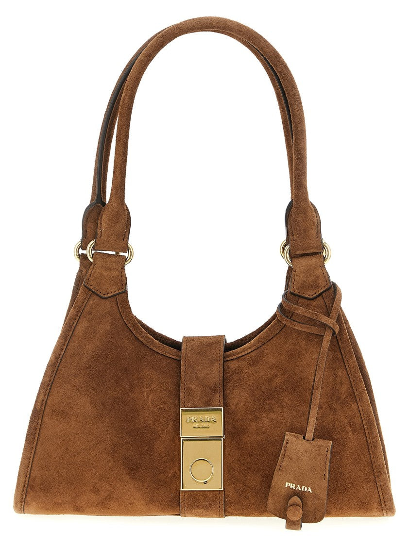 Prada Small Suede Shopping Bag