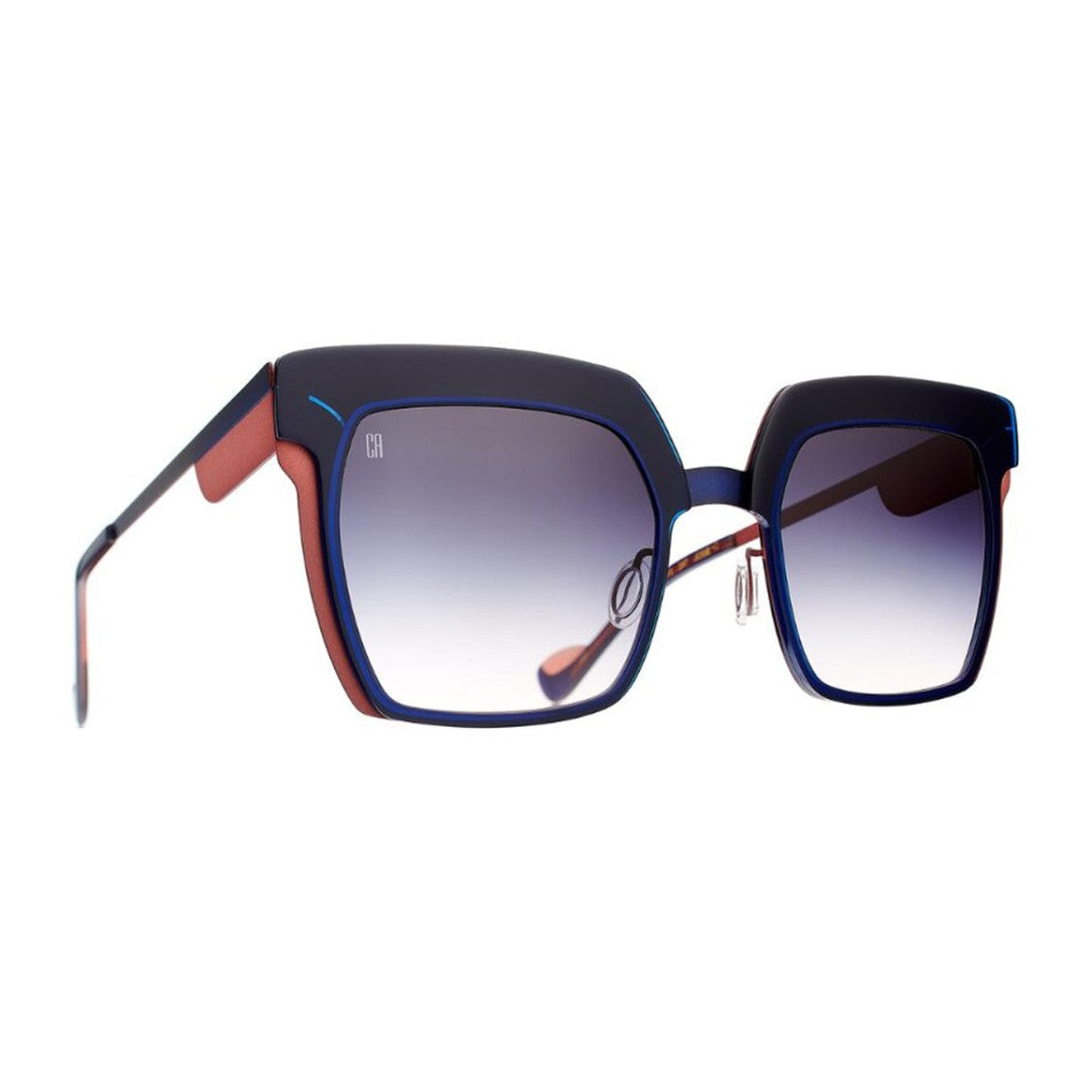 Deflomas Eyewear Josie-C Square Acetate Gradient Sunglasses