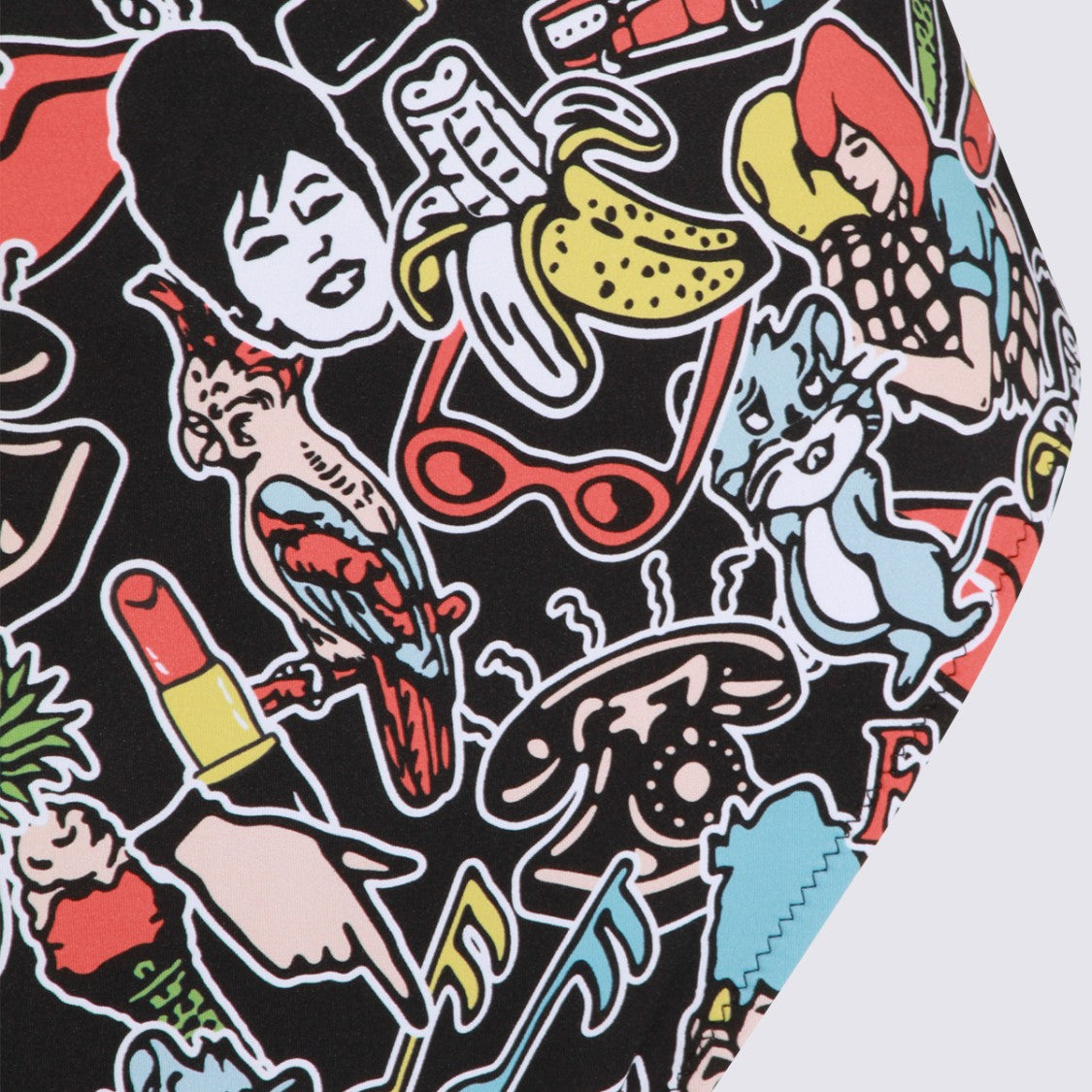 Fiorucci Vibrant Cartoon Print One-Piece Swimsuit