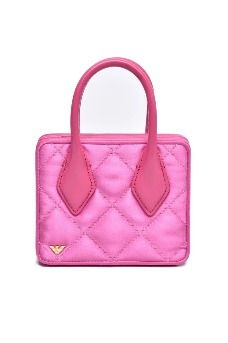 Emporio Armani Rigid Clutch Cotton Polyester - Fuchsia