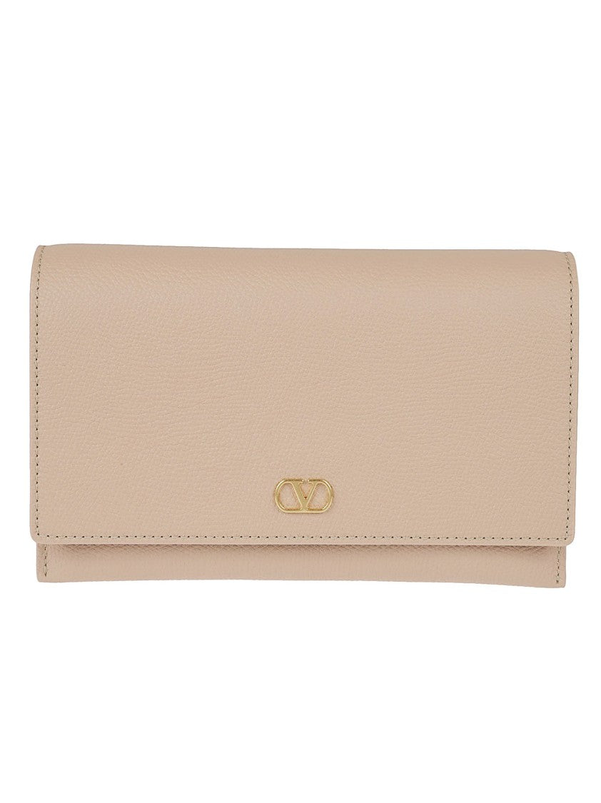 Valentino Garavani Textured Calf Leather Clutch