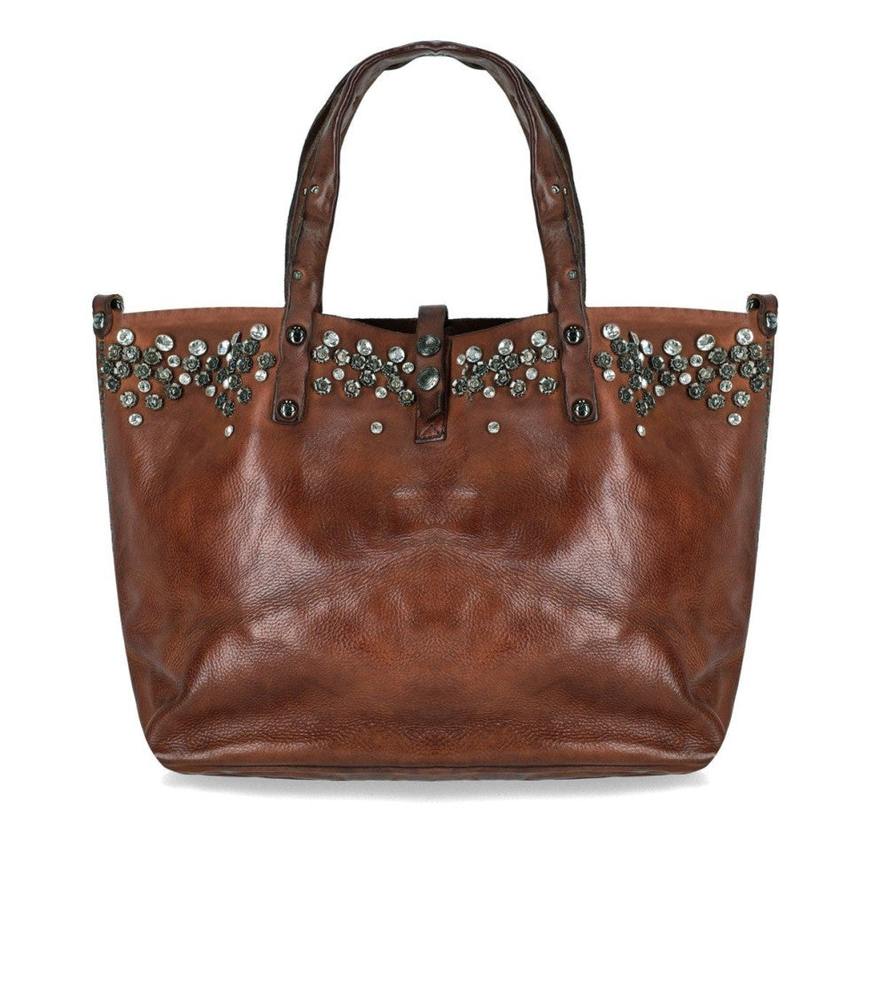 Campomaggi Bella Di Notte Cognac Shopping Bag