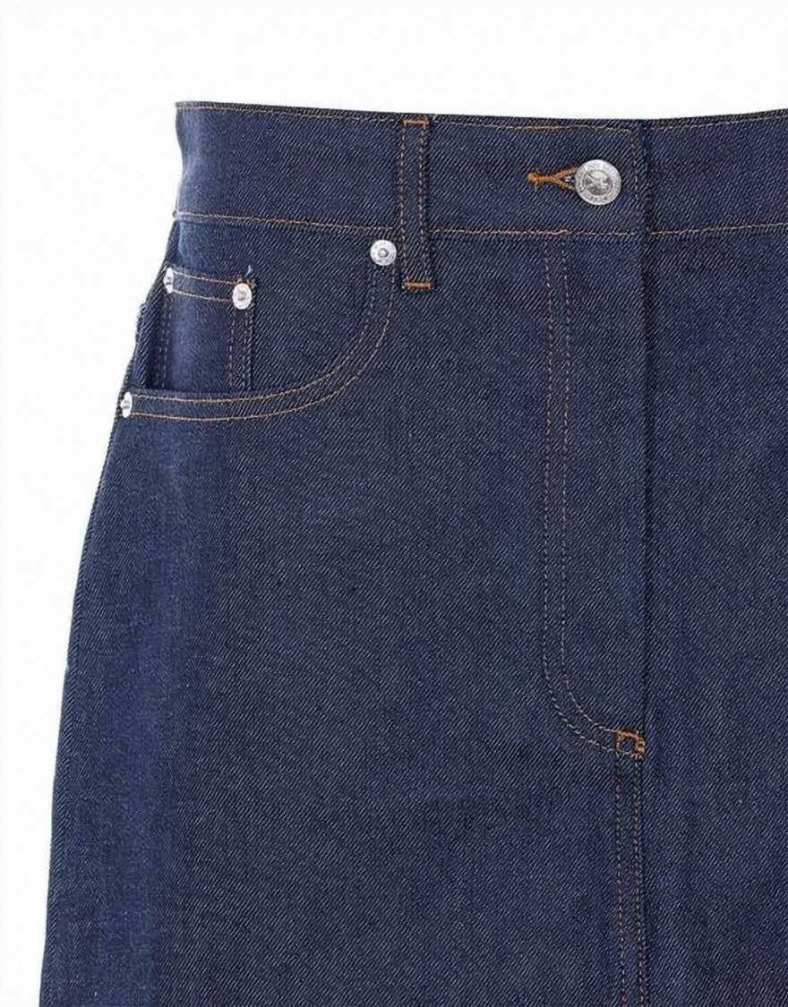 A.P.C. Classic Denim Midi Skirt