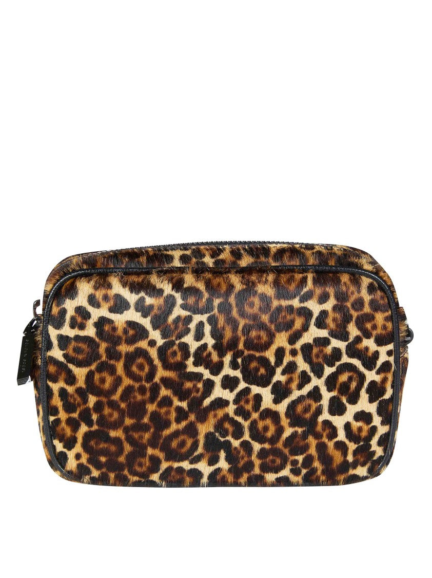 Golden Goose Brown Mini Star Bag Leopard Clutch