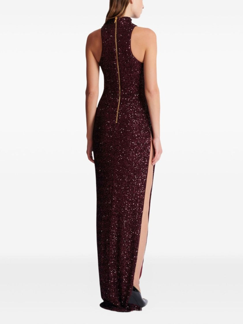 Balmain Pure Silk Elegant Sleeveless Maxi Dress