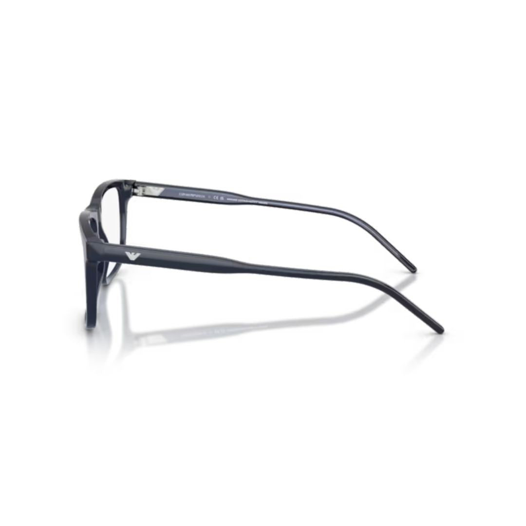 Emporio Armani 0Ea3257 Rectangular Black Acetate Eyeglasses
