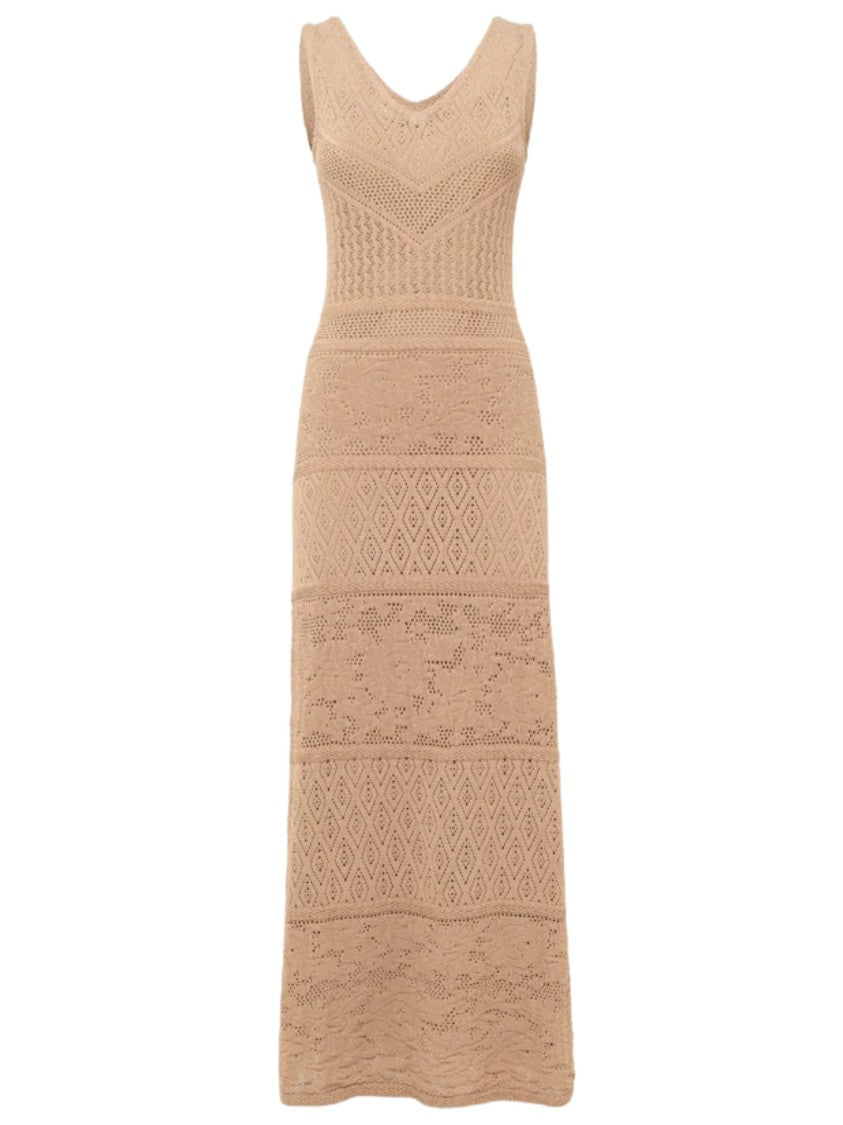 Blugirl Geometric Pattern Sleeveless Maxi Dress