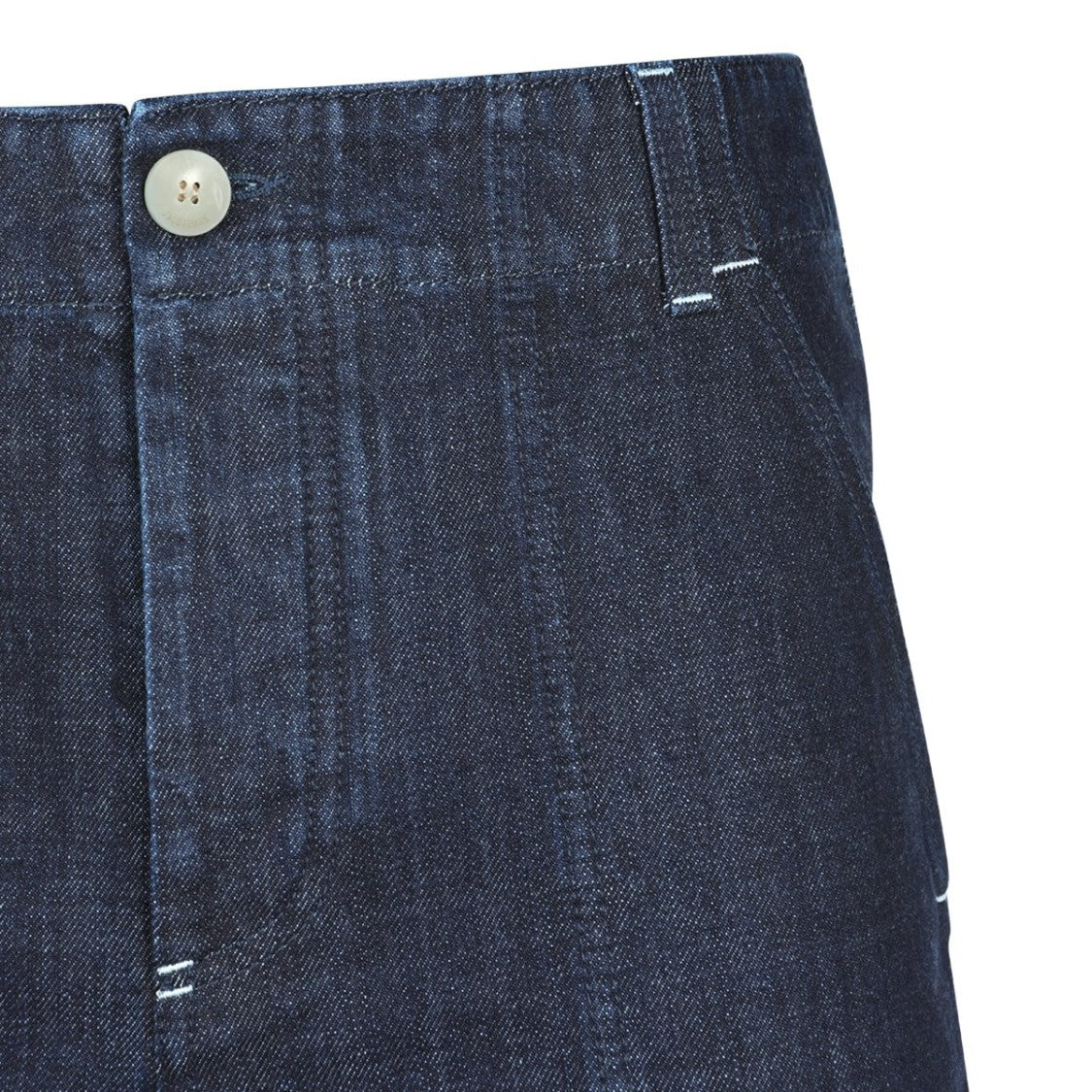 Jacquemus Structured Tailored Shorts In Dark Denim