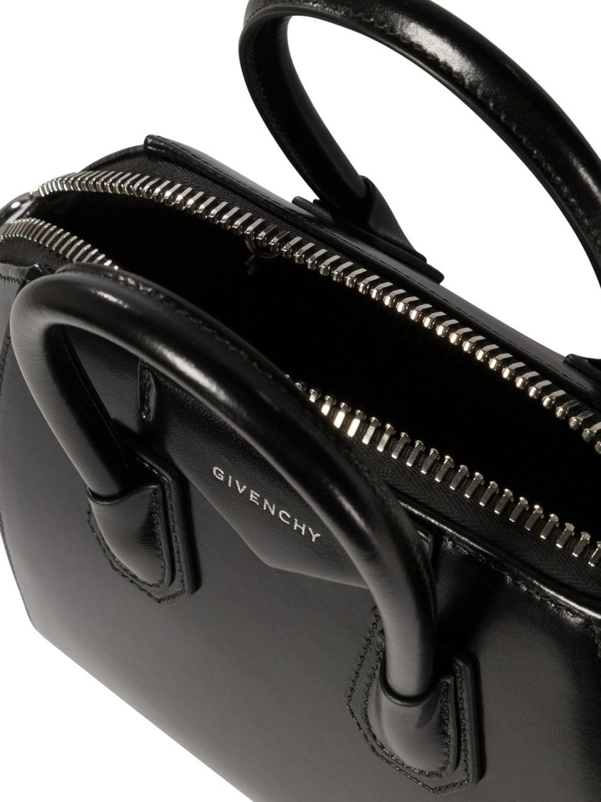 Givenchy Structured Black Handbag With Polished Finish
