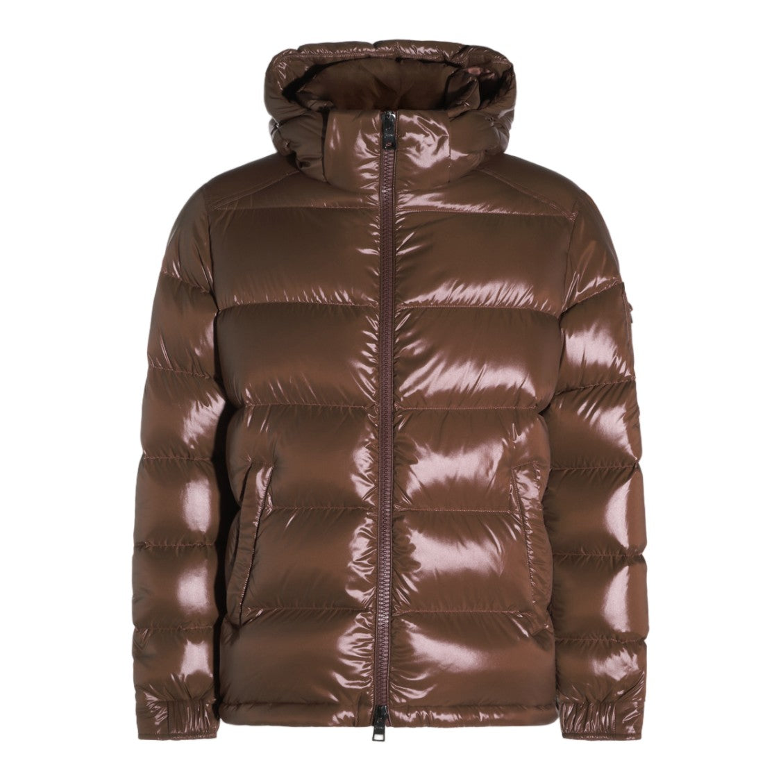 Herno Glossy Horizontal Quilted Padded Down Coat