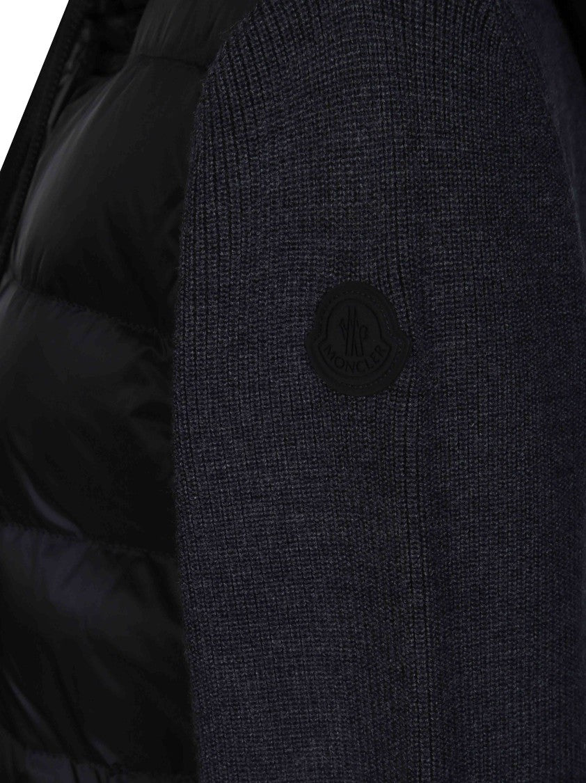 Moncler Quilted Padded Hooded Cardigan