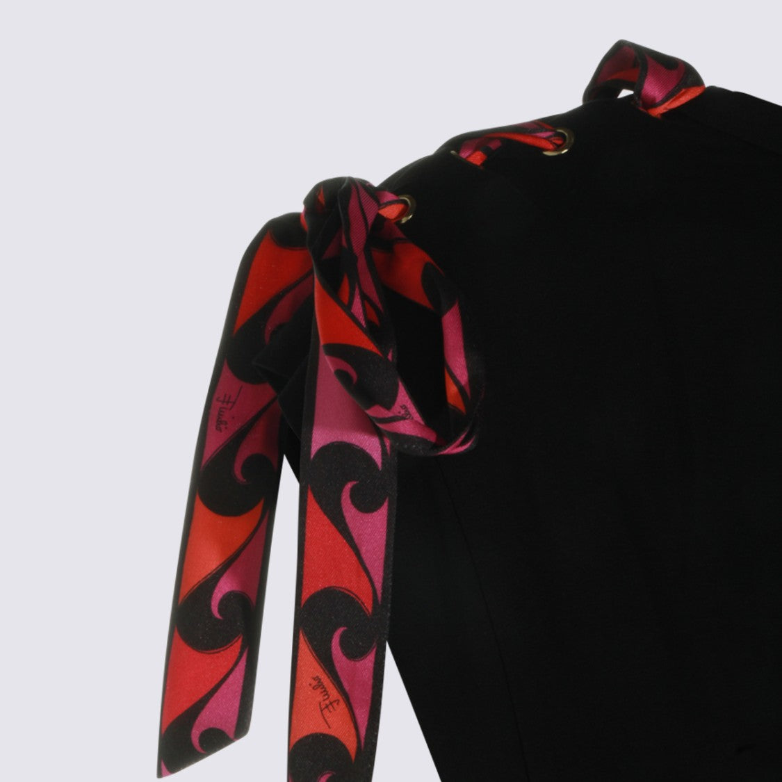 Emilio Pucci Short-Sleeve Top With Decorative Bow Accent