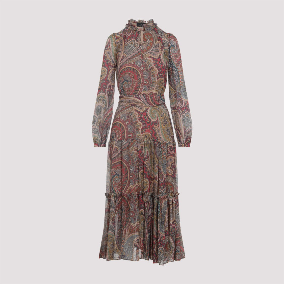 Etro Bordeaux Midi Dress