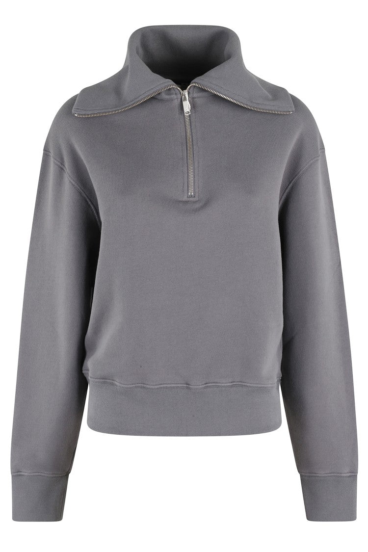 Autry Boxy Grey Cotton Sweatshirt