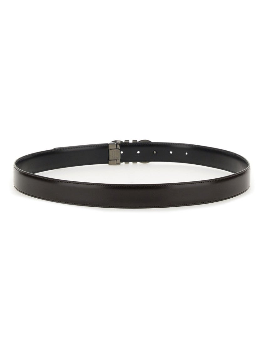 Ferragamo Reversible Calf Leather Belt