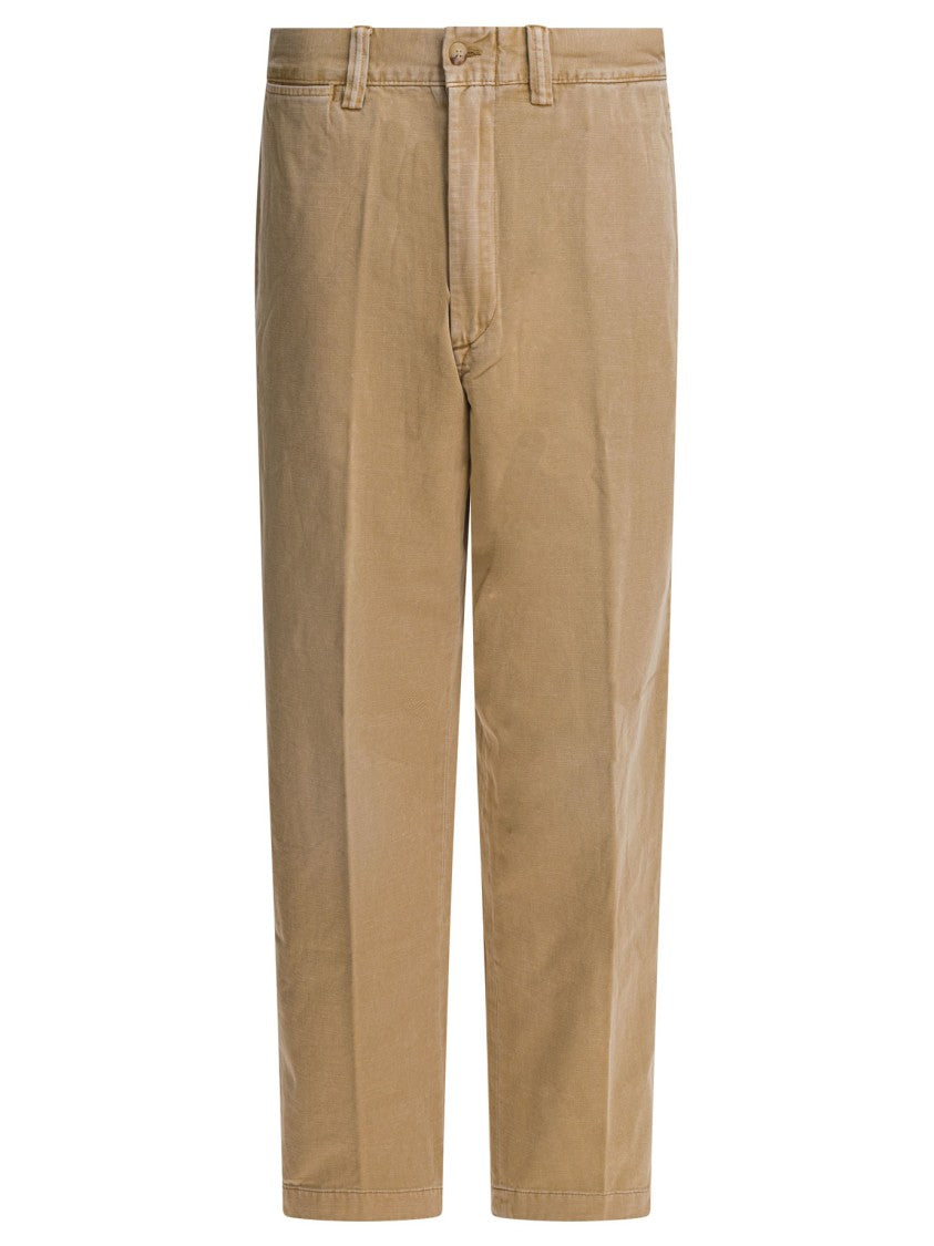 Polo Ralph Lauren Mid-Rise Brown Straight Leg Trousers
