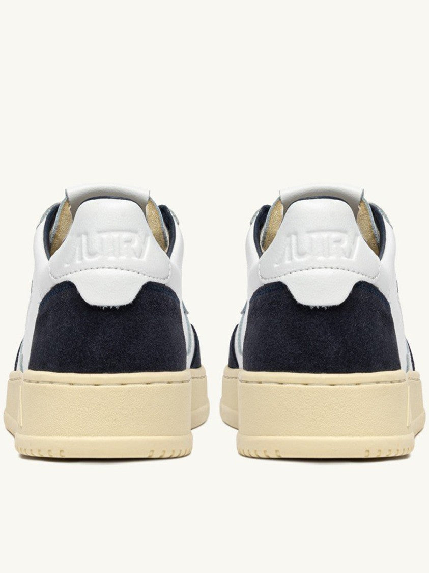 Autry White Medalist Low Suede Leather Sneakers
