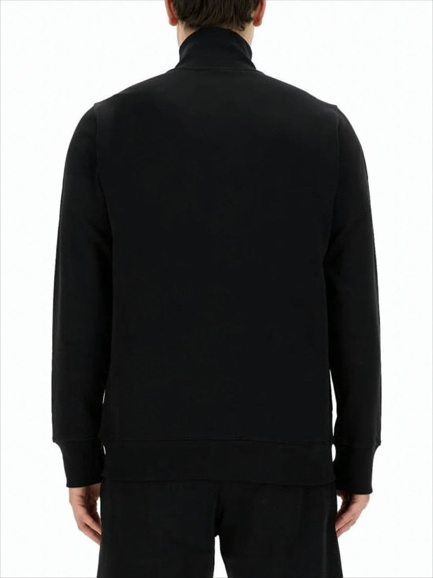 Paul Smith Black Zip-Up Jacket With High Collar