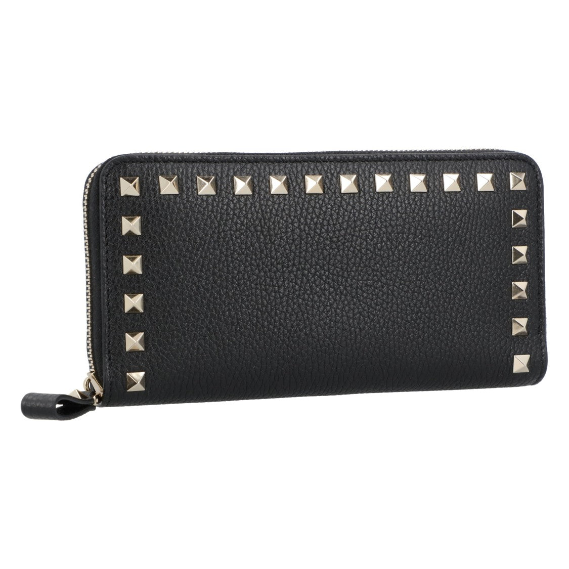 Valentino Rockstud Zip Around Wallet