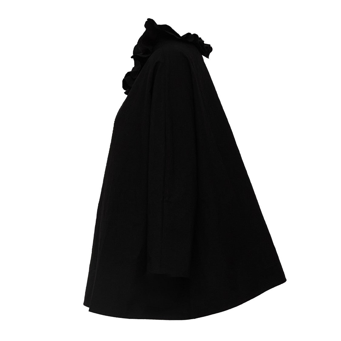 Apuntob Ruffled Round Neck Raglan Sleeve Blouse