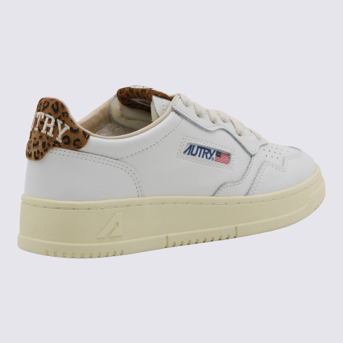 Autry Low-Top Sneakers With Leopard Print Accents
