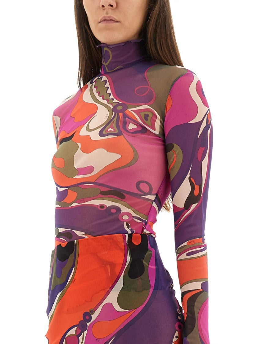 Pucci Orchid Print Top