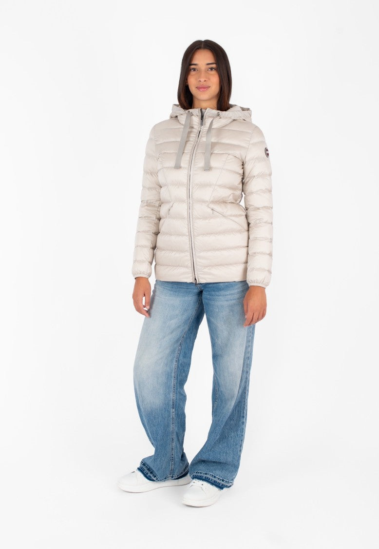 Colmar Originals Fitted Black Jacket With High Collar And Zipper Closure