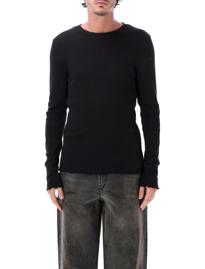 Our Legacy Elongated Japanese Cotton-Blend Ripple Ribbed T-Shirt