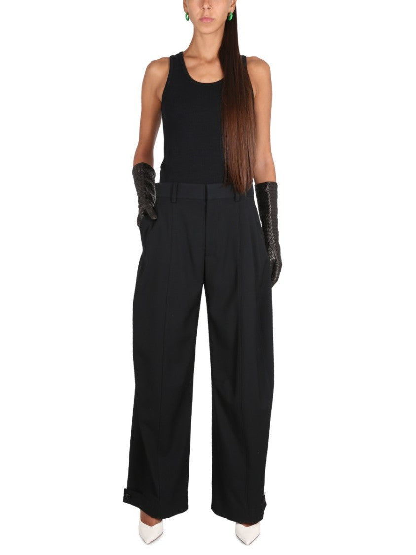 Bottega Veneta Ribbed Slim-Fit Top With Round Neckline