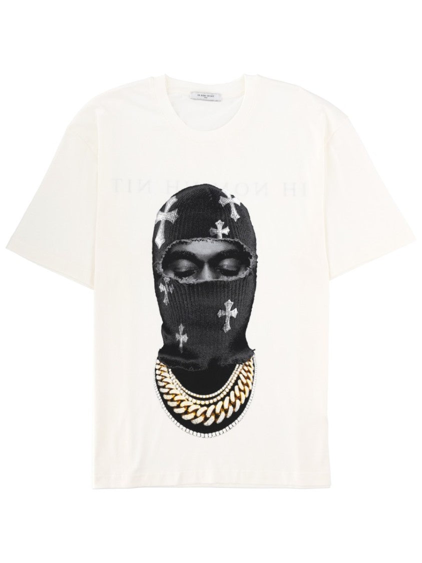 Ih Nom Uh Nit Mask Crosses Relaxed Cotton T-Shirt