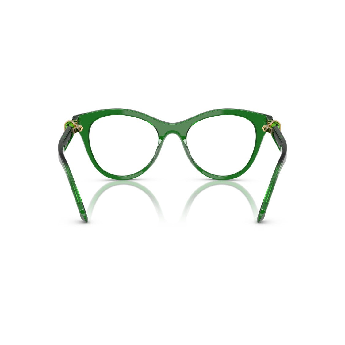 Swarovski Cat-Eye Sunglasses With Tortoiseshell Acetate Frame And Gold Accents
